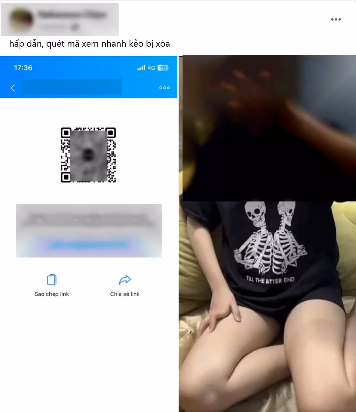Nhiều kẻ lừa đảo lợi dụng trí tò mò của nạn nhân, lừa họ cài đặt mã độc thông qua mã QR (Ảnh chụp màn hình).