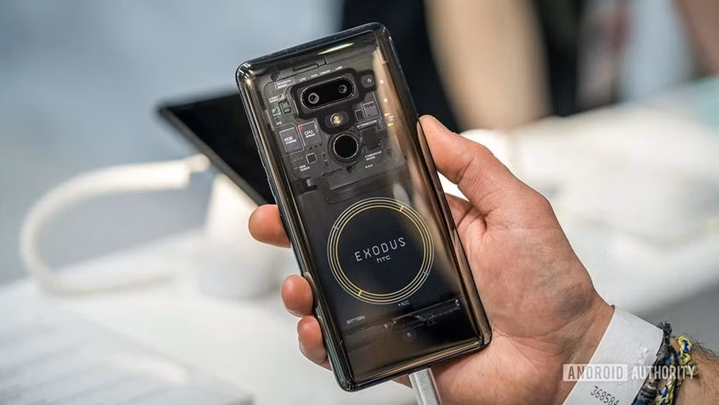 Exodus 1 là một trong những nỗ lực đầu tiên của HTC trong việc phát triển blockchain phone (Ảnh: Android Authority).