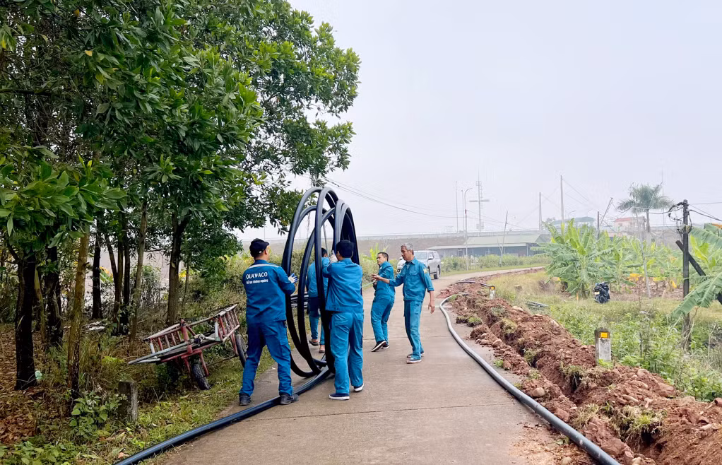 Hệ thống cấp nước sạch hiện đã được mở rộng hơn, cơ bản đáp ứng được nhu cầu cấp nước phục vụ cho sản xuất kinh doanh, sinh hoạt cho nhân dân.