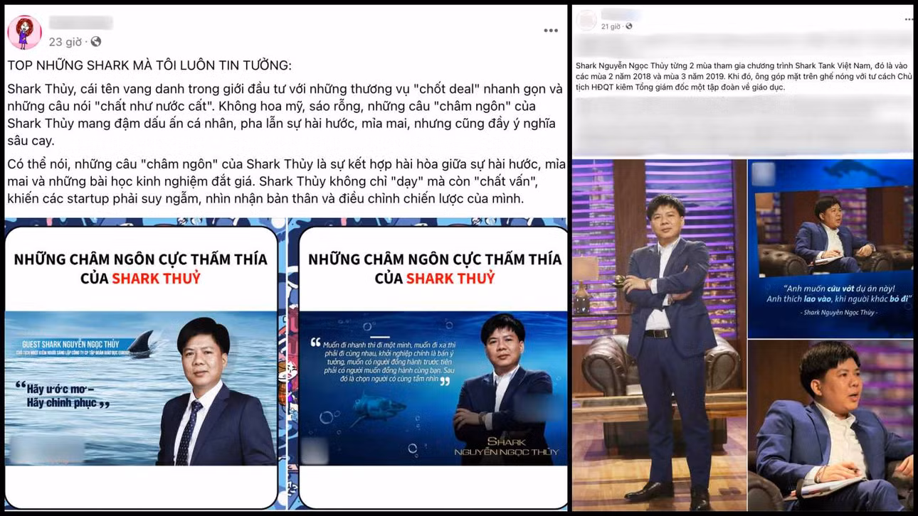 Những bài đăng về những phát ngôn của ông Nguyễn Ngọc Thủy thu hút sự chú ý. Ảnh: Chụp màn hình