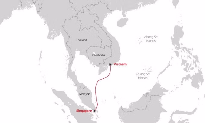 Đường đi dự kiến của tuyến VTS. Ảnh: Viettel Solutions