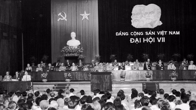 Đại hội đại biểu toàn quốc lần thứ VII của Đảng. Ảnh tư liệu