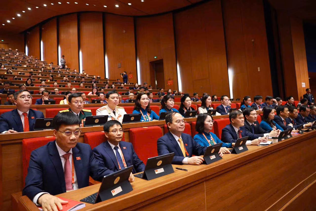 Đoàn đại biểu tỉnh Quảng Ninh tham dự khai mạc Đại hội.