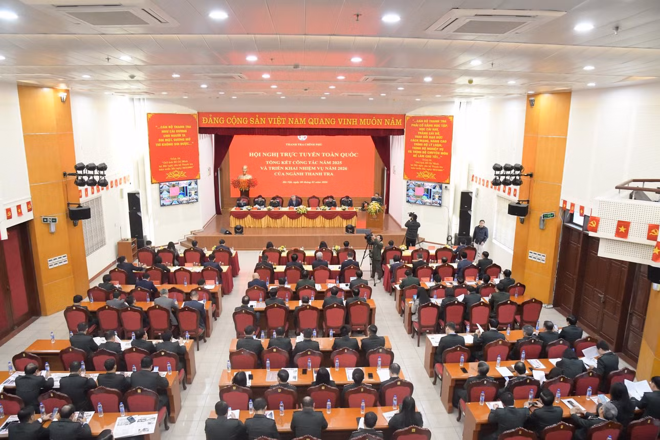 Quang cảnh tại điểm cầu trung tâm. Ảnh: Báo Thanh tra