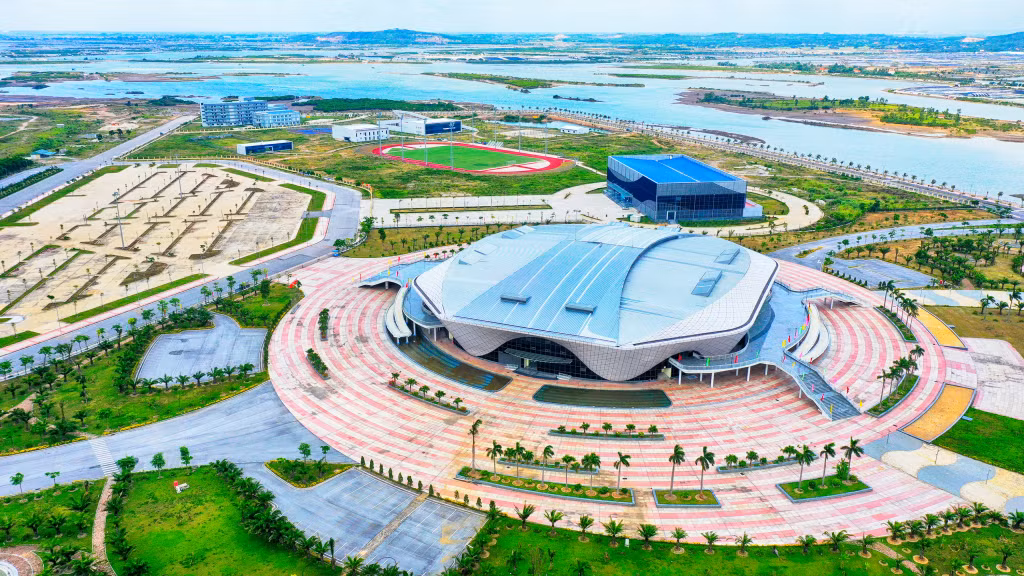 Nhà thi đấu đa năng 5.000 (3-2021). Ảnh: Hùng Sơn