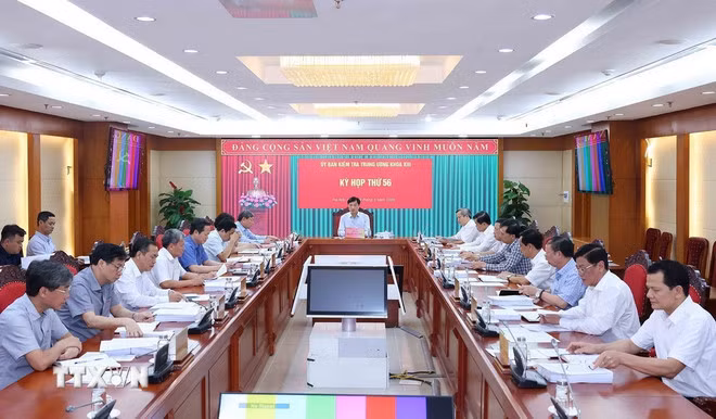Quang cảnh Kỳ họp thứ 56 Ủy ban Kiểm tra Trung ương. (Ảnh: Phương Hoa/TTXVN)