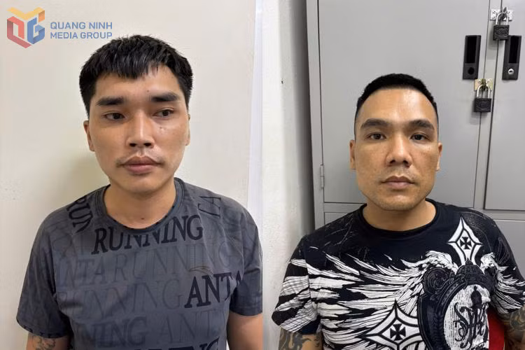 Hai đối tượng Lê Văn Hùng và Đỗ Việt Trung.