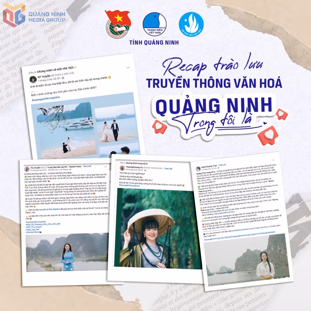 Chương trình truyền thông văn hóa "Quảng Ninh trong tôi là..." do Tỉnh Đoàn phát động nhận được sự hưởng ứng tích cực của nhiều bạn trẻ.