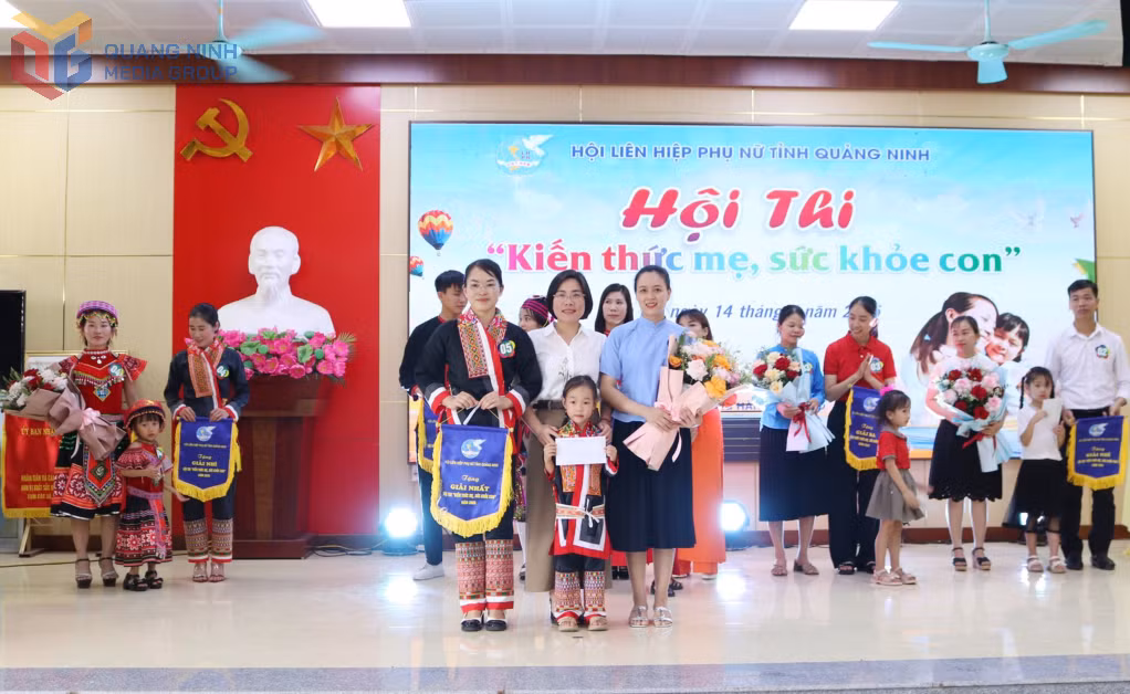 Hội LHPN tỉnh chủ trì phối hợp tổ chức Hội thi “Kiến thức mẹ, sức khỏe con” tại huyện Đầm Hà (tháng 5/2025).