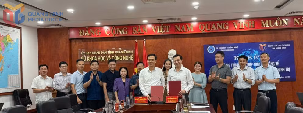 Trung tâm Truyền thông tỉnh và Sở KH&amp;CN ký kết hợp tác truyền thông Nghị quyết số 57-NQ/TW.