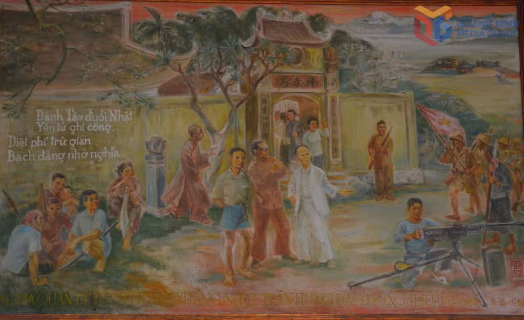 Tranh vẽ nghĩa quân Đệ tứ chiến khu Đông Triều.
