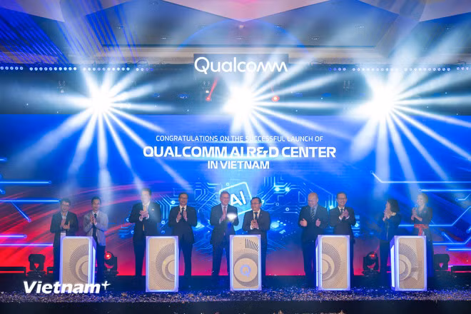 Trung tâm Al R&amp;D mới sẽ trực thuộc nhóm Nghiên cứu AI toàn cầu của Qualcomm. Ảnh: Minh Sơn/Vietnam+.