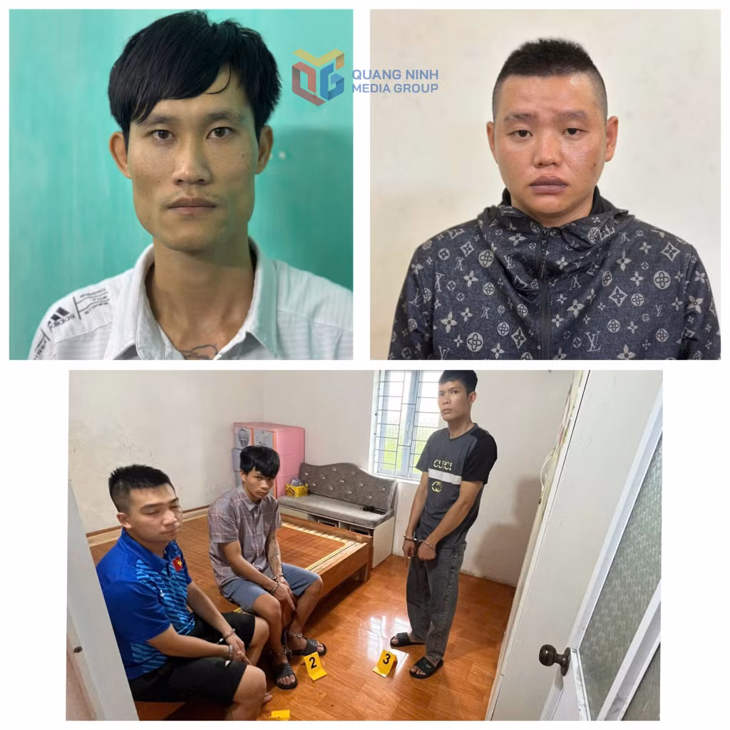 Các đối tượng bị bắt giữ.