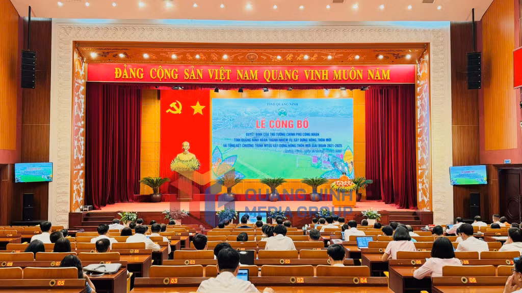 Quang cảnh lễ công bố (6-2025). Ảnh: Mạnh Trường