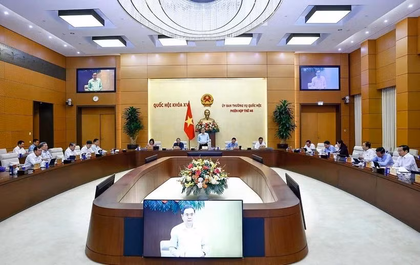 Chủ tịch Quốc hội Trần Thanh Mẫn phát biểu khai mạc Phiên họp. (Ảnh: Doãn Tấn/TTXVN)