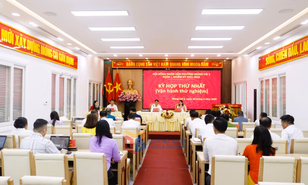 Phường Móng Cái 1 tổ chức vận hành thử nghiệm hoạt động hệ thống Đảng, chính quyền, Ủy ban MTTQ và các cơ quan, đơn vị.
