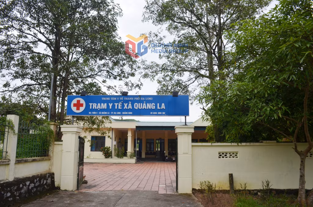 Trạm Y tế chính của xã Quảng La sau sắp xếp.