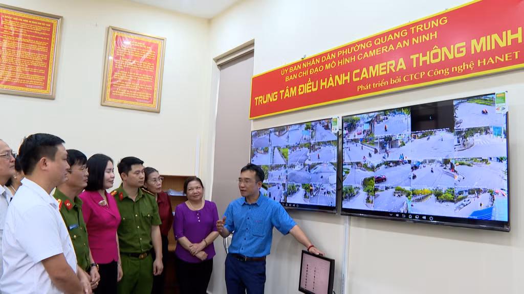 Mô hình camera thông minh được lắp đặt tại phường Nam Khê, TP Uông Bí.