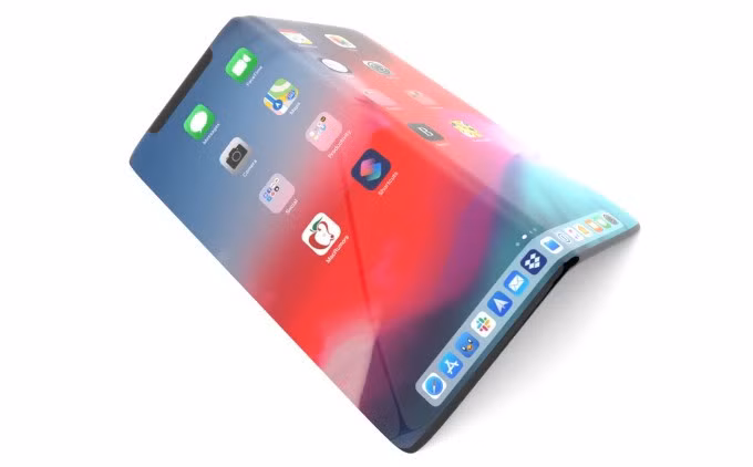 Một ý tưởng về iPhone gập. Ảnh: Macrumors