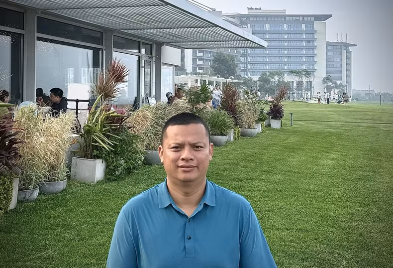 Anh Lê Ngọc Quyền, Ủy viên Ban Chấp hành Hội Doanh nghiệp Việt Nam lâm thời tại Trung Quốc.