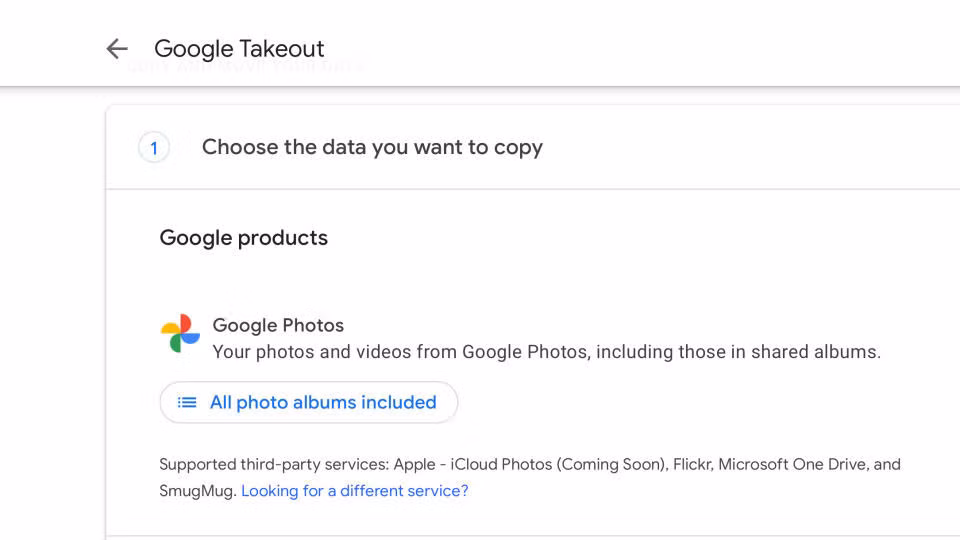 Công cụ mới giúp người dùng dễ dàng xuất ảnh từ Google Photos sang Apple iCloud. Ảnh: Google