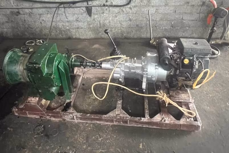 Tang vật máy tời mà 3 đối tượng trộm cắp. Ảnh: Công an Hà Tĩnh.