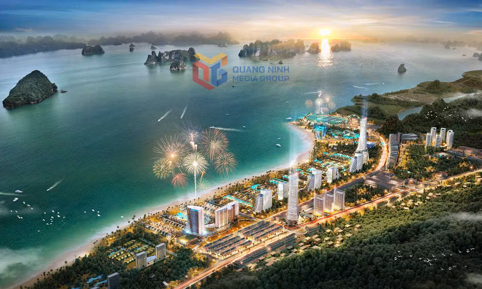 Phối cảnh Tổ hợp du lịch, nghỉ dưỡng Sonasea Vân Đồn Harbor City.