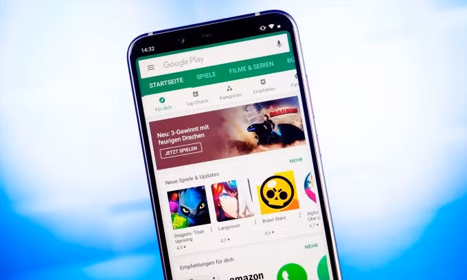 Giao diện cửa hàng ứng dụng Google Play. Ảnh: Giga