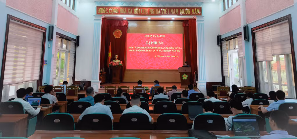 Ba Chẽ tập huấn kỹ năng chuyển đổi số cho cán bộ nòng cốt