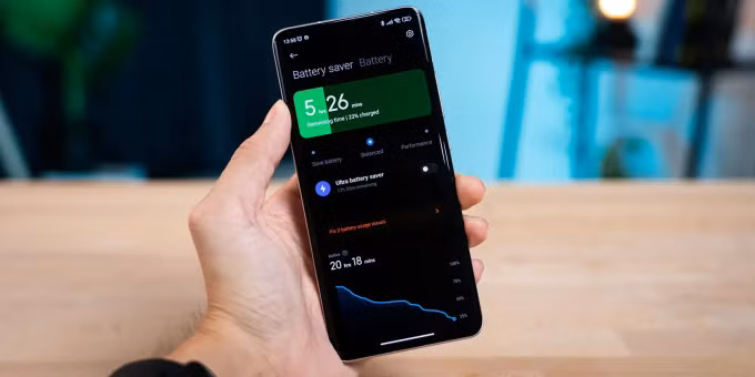 Trình quản lý pin trên một smartphone Android. Ảnh: GizChina