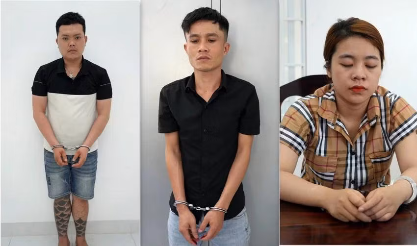 Huỳnh Minh Nhật, Nguyễn Tấn Phong và Nguyễn Thị Ngân.