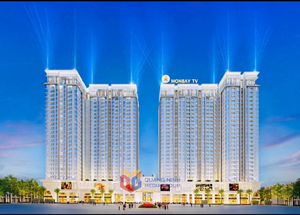 Phối cảnh Công trình chung cư, dịch vụ thương mại và văn phòng thuộc Dự án Khu đô thị mới hiện đại phía đông hòn Cặp Bè.