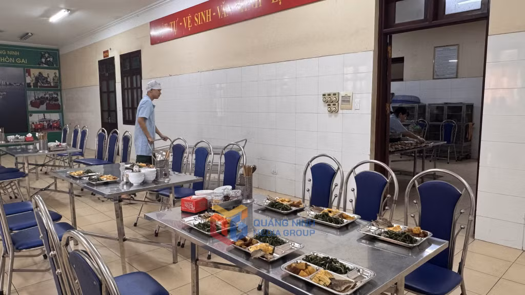 Bếp ăn tiêu chuẩn của Đồn BPCK Cảng Hòn Gai.