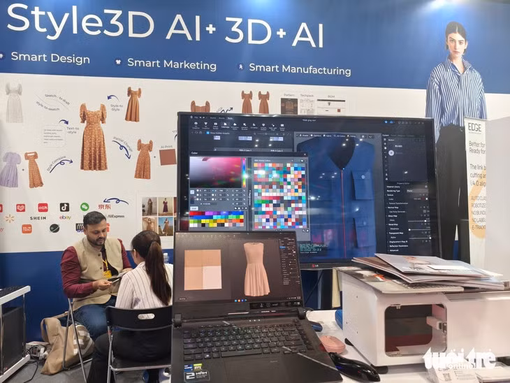 Công nghệ thiết kế 3D cũng cho phép mô phỏng sản phẩm trực quan, rút ngắn thời gian phát triển mẫu và giảm lãng phí nguyên liệu - Ảnh: NHẬT XUÂN