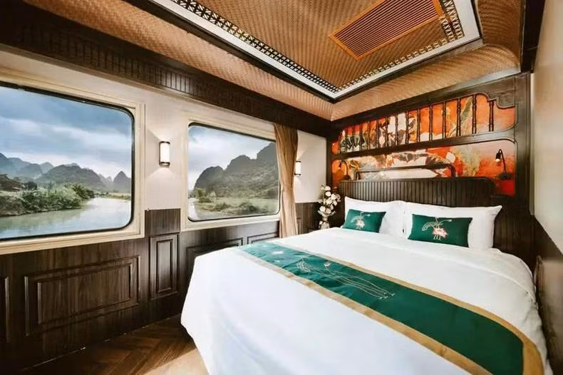Phòng 5 sao thuộc tour cao cấp trên tàu hỏa. (Ảnh: Sjourney)