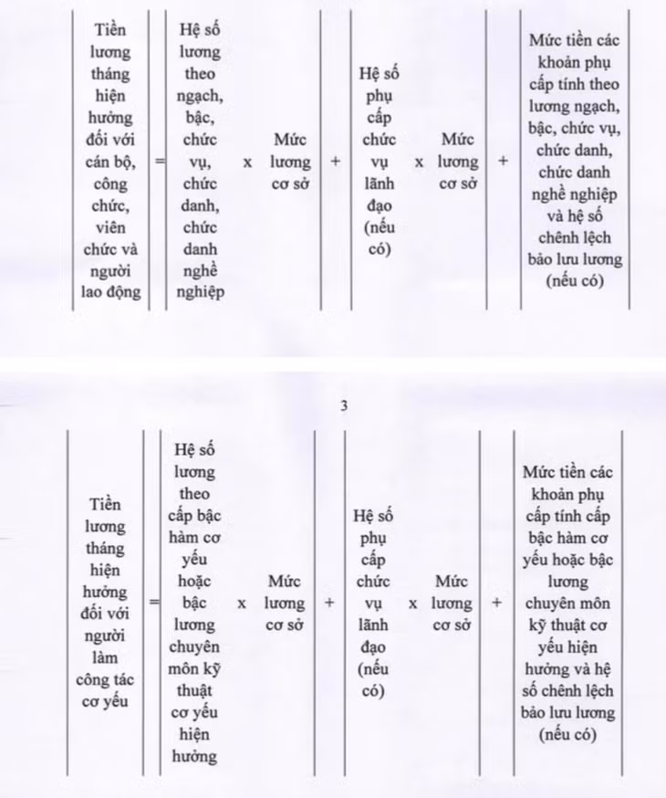 Cách tính tiền lương hiện hưởng - Ảnh chụp màn hình