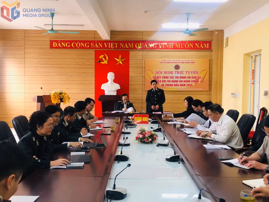Cục THADS tỉnh sơ kết công tác thi hành án dân sự, theo dõi thi hành án hành chính 6 tháng đầu năm 2025.