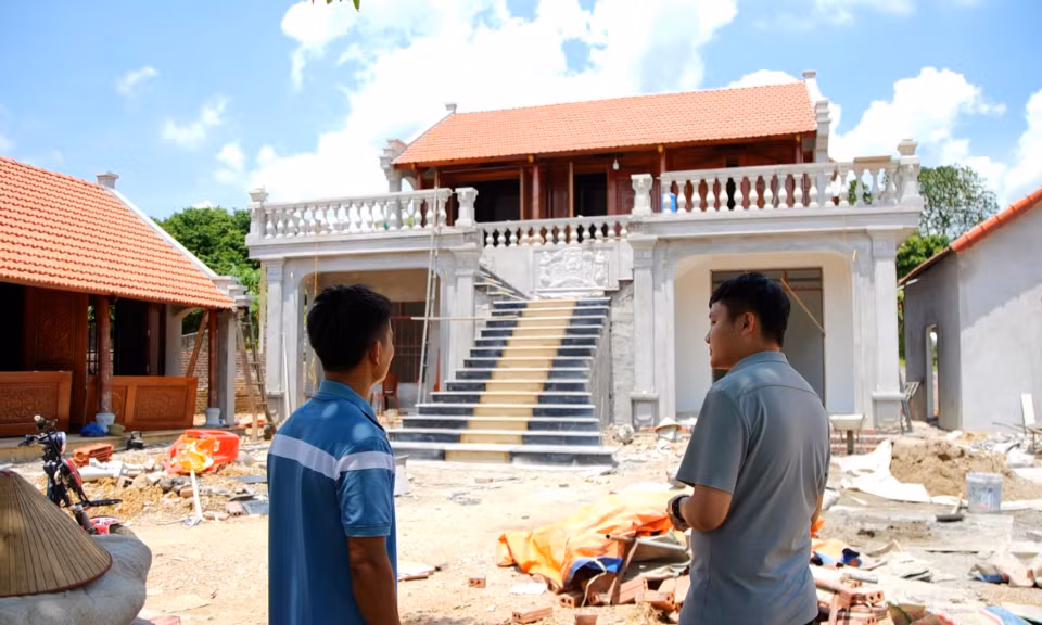 Ngôi nhà của anh Triệu Văn Điền tại xóm Gốc Đa, thôn Khe Sú 2 xã Thượng Yên Công được xây dựng theo phong cách nhà truyền thống của người Dao Thanh Y.