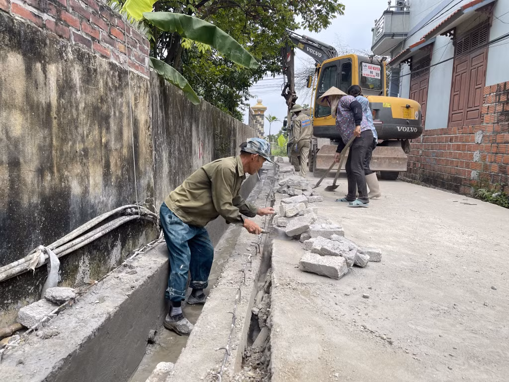 Hệ thống kênh mương trên địa bàn xã Tiền An (TX Quảng Yên) được đầu tư đồng bộ.