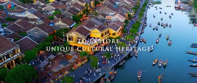 Hình ảnh Hội An trong video clip quảng bá. (Ảnh: Trung tâm thông tin du lịch)