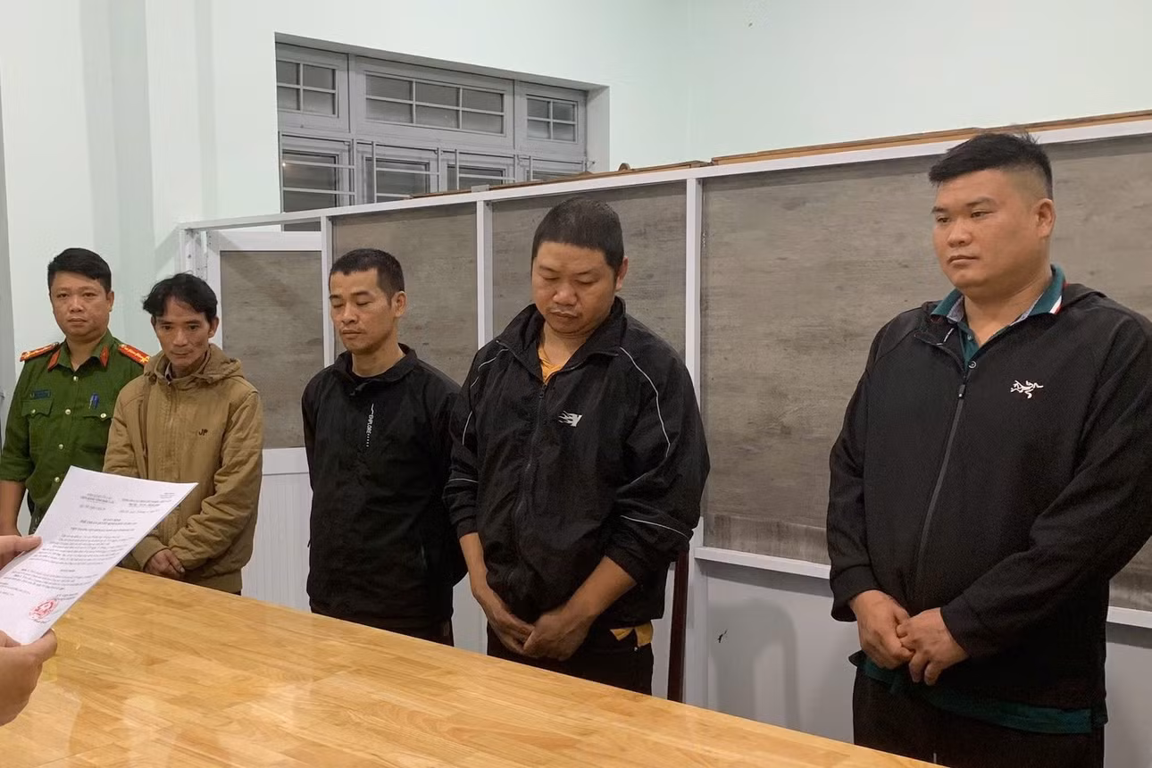 Các đối tượng bị khởi tố, bắt giam. Ảnh: TH