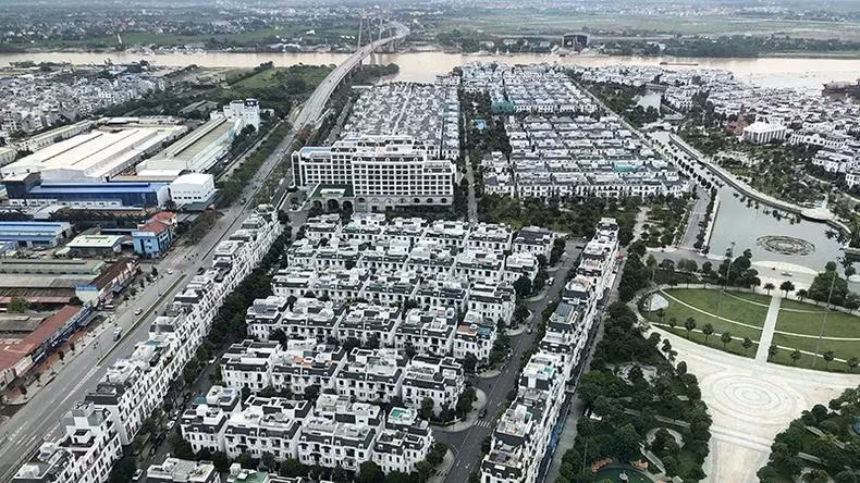 Một góc khu đô thị tại thành phố Hải Phòng. (Ảnh Tuệ Nghi)