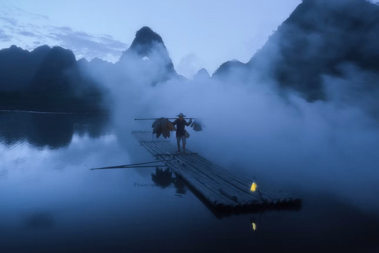 Bức tranh yên ả tại núi Thủng.