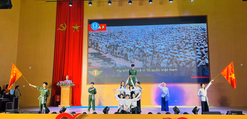 Tiết mục biểu diễn tại hội diễn.