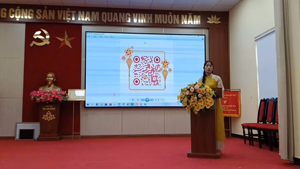 Hội LHPN xã Đầm Hà thực hiện phòng họp không tài liệu.
