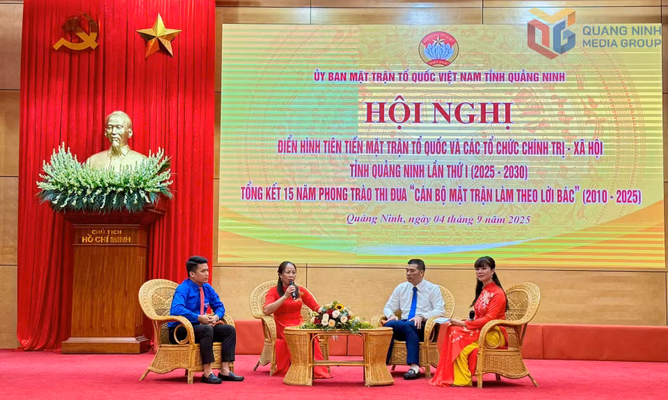 Những điển hình tiên tiến chia sẻ kinh nghiệm tại hội nghị.