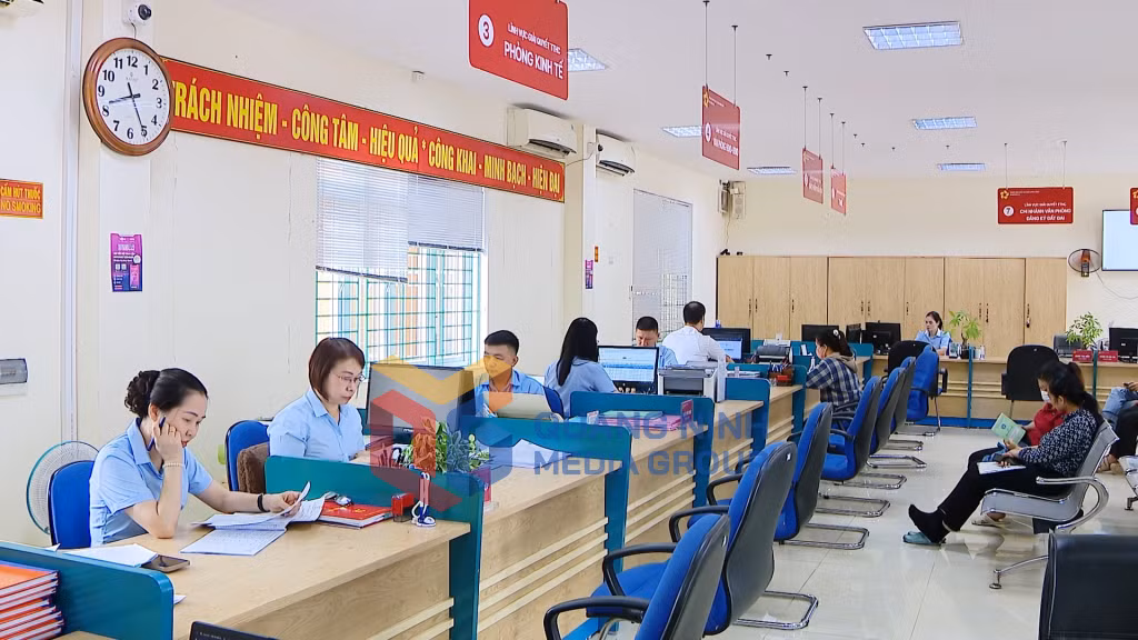 Trung tâm Phục vụ hành chính công xã Quảng Hà (9-2025). Ảnh: Ngọc Trâm