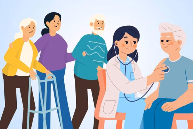 Những điều cần nhớ khi chăm sóc người cao tuổi trong gia đình. Đồ họa: Thiện Nhân