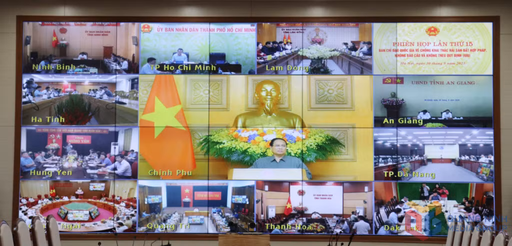 Thủ tướng Phạm Minh Chính chủ trì Phiên họp lần thứ 15 của Ban Chỉ đạo Quốc gia về chống khai thác hải sản bất hợp pháp, không báo cáo và không theo quy định.