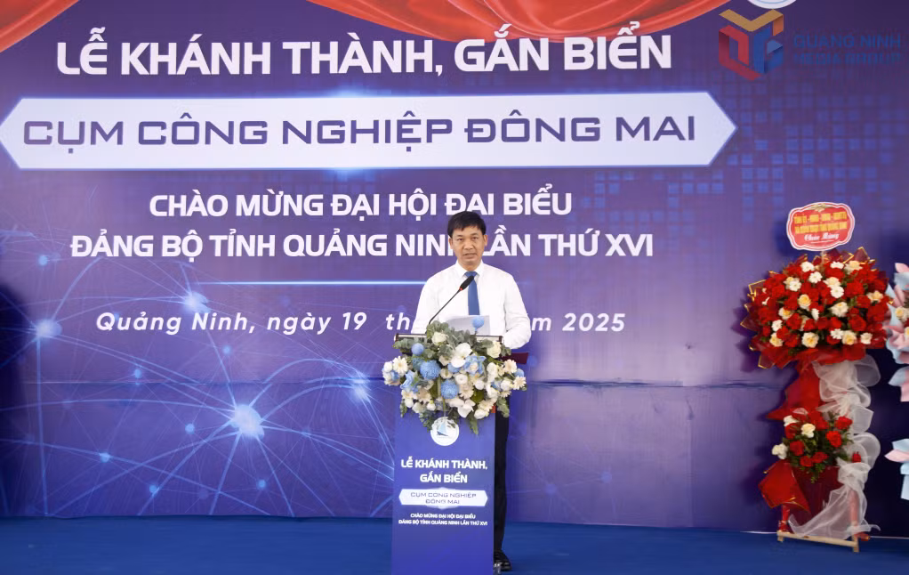 Đồng chí Nguyễn Văn Công, Phó Chủ tịch UBND tỉnh phát biểu tại sự kiện